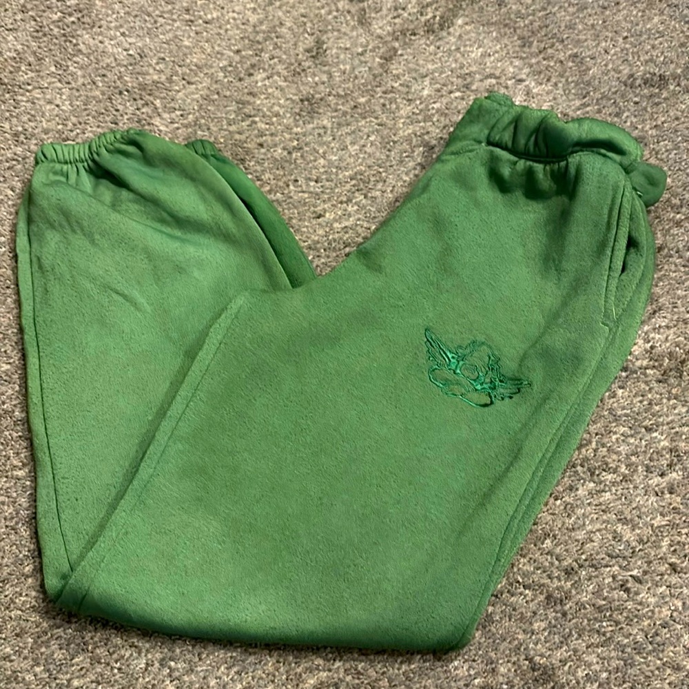 Boys lie green sweat pants size small